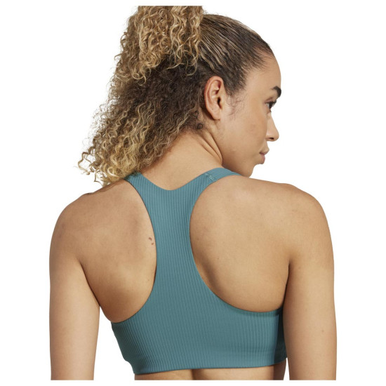 Adidas Γυναικείο μπουστάκι Powerreact Rib Medium Support Bra